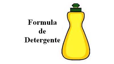 Formula de detergente liquido